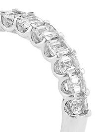 14K White Gold & Diamond Band Ring