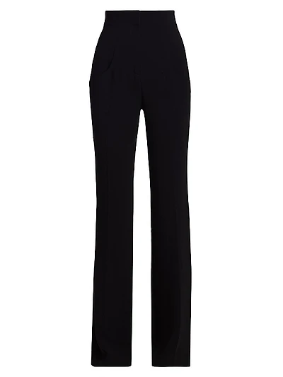 Flared High-Waisted Pants