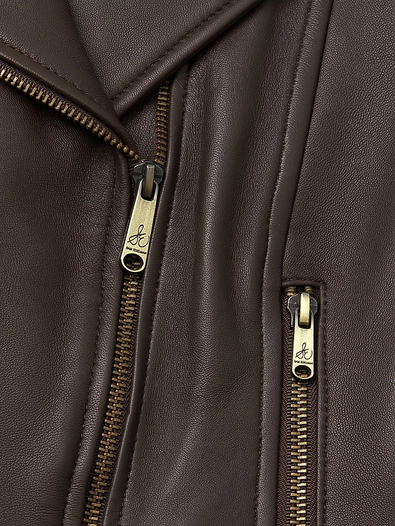 Peplum Leather Jacket