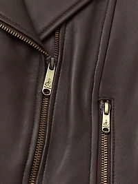 Peplum Leather Jacket