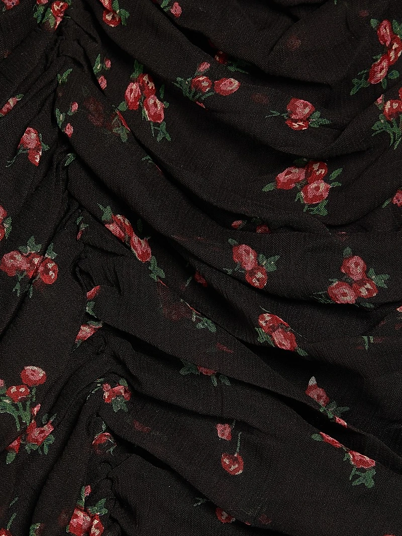 Floral Ruched Minidress