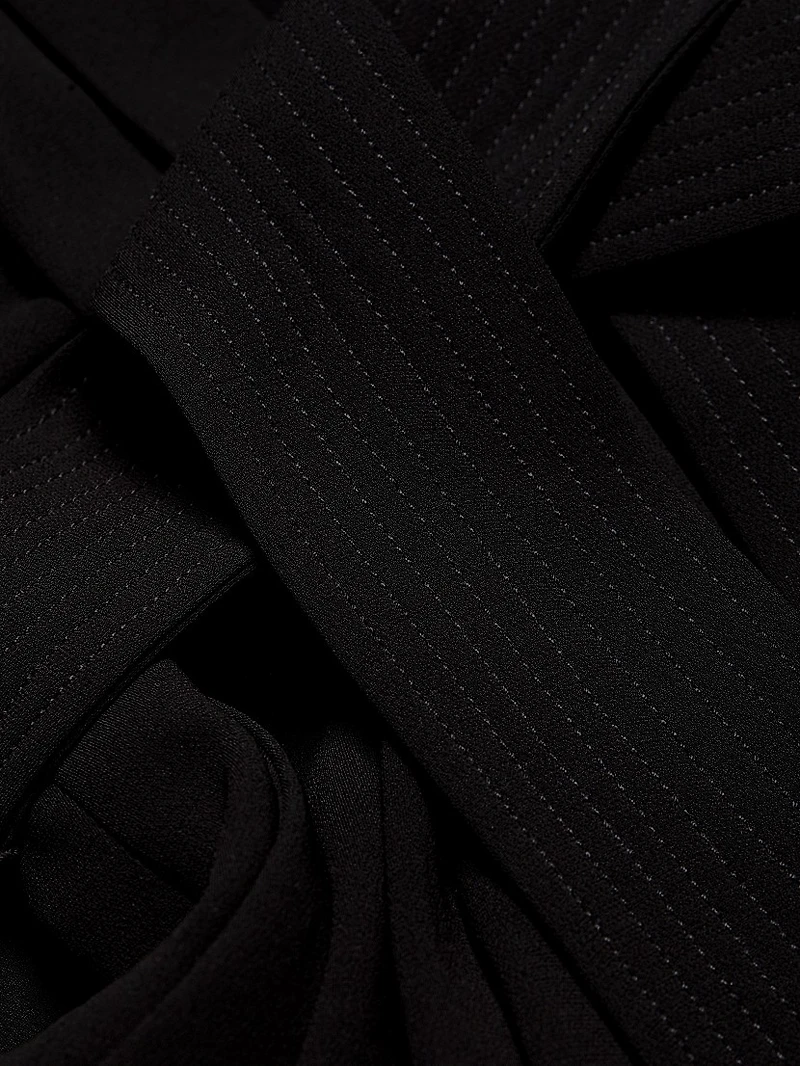 Kieran II Belted Crepe Wide-Leg Jumpsuit