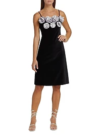 Gaby Floral Appliqué Dress