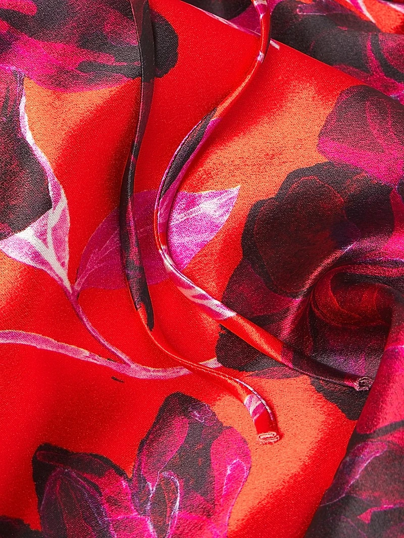Bella Floral Cut Out Maxi Dress