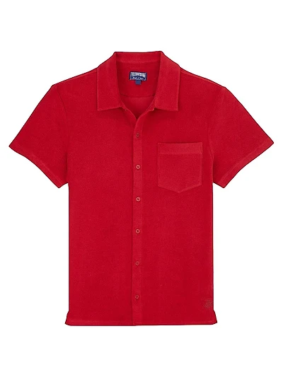 Organic Cotton Terry Button-Up