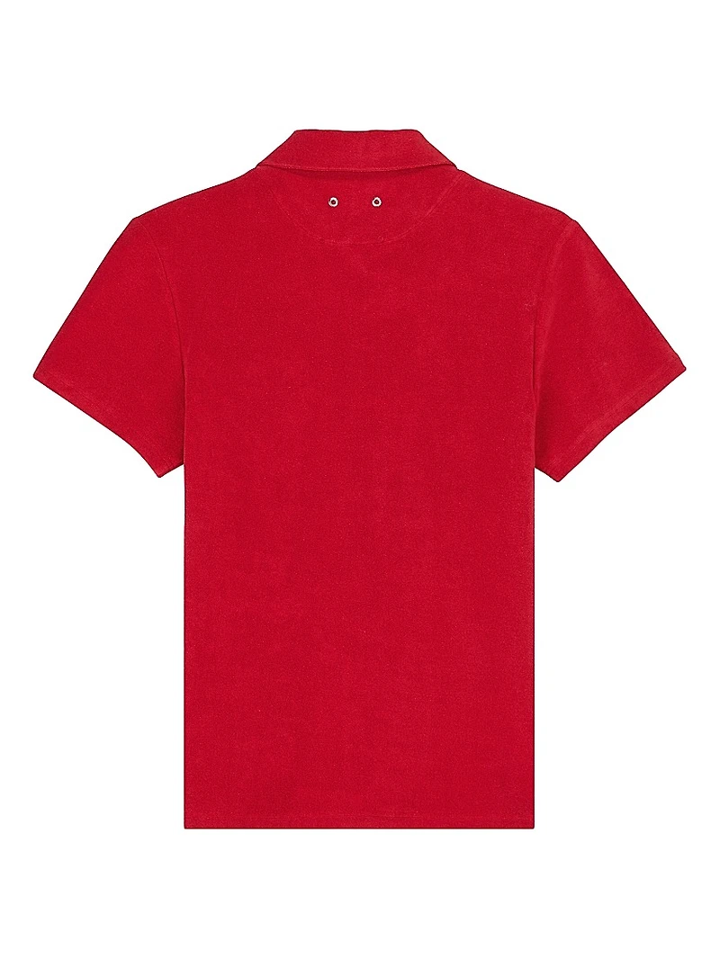 Organic Cotton Terry Button-Up