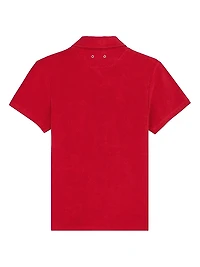 Organic Cotton Terry Button-Up