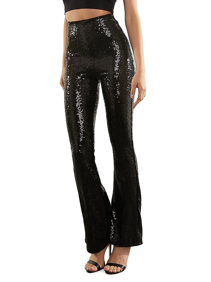 Sequin Flare Pant