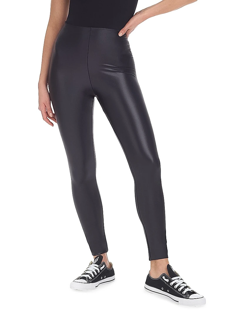 Matte Metallic Leggings