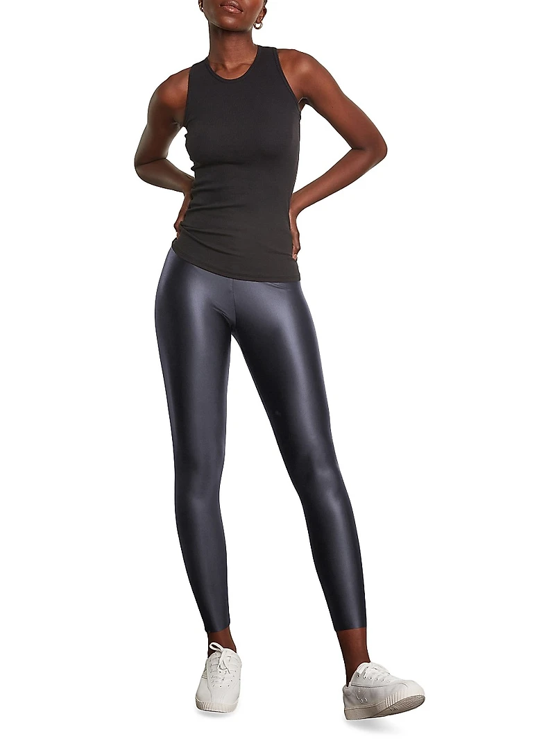 Matte Metallic Leggings