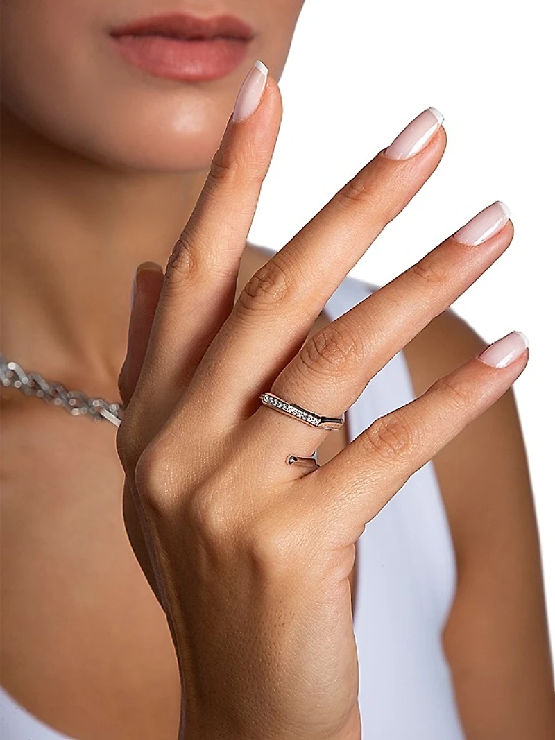 Luminescence 18K White Gold & Diamond Hypnosis Ring