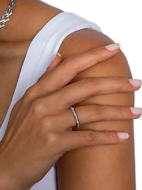 Luminescence 18K Gold & Diamond Polished Celestial Ring