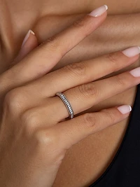 Luminescence 18K Gold & Diamond Brushed Celestial Ring