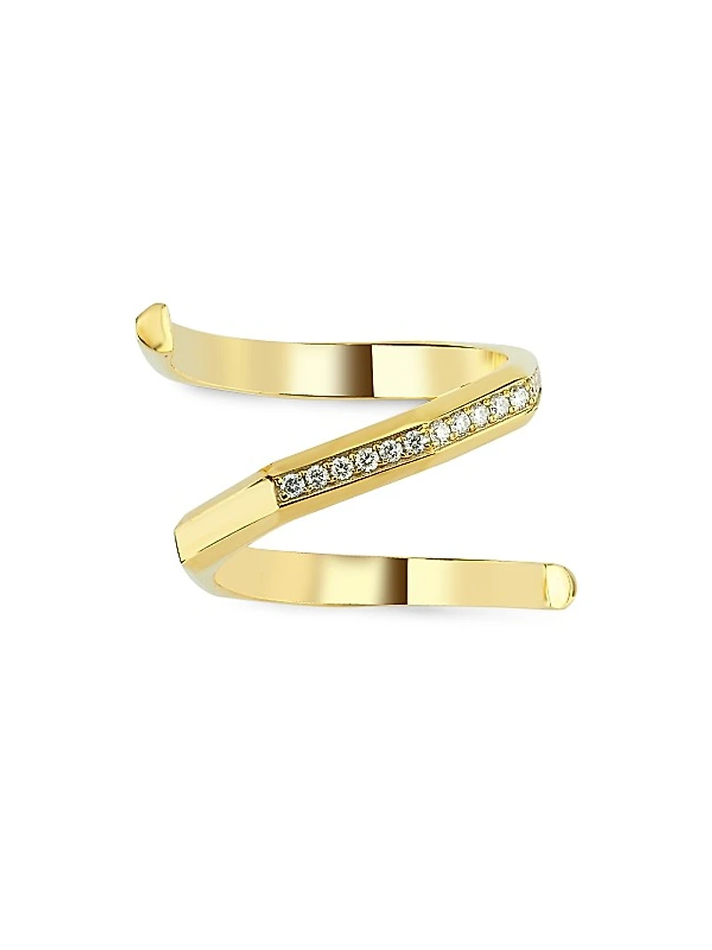 Luminescence 18K Gold & Diamond Hypnosis Ring