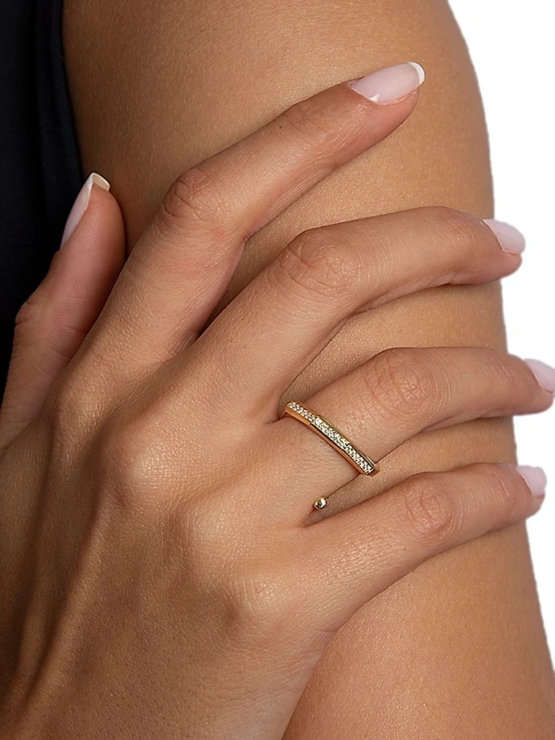 Luminescence 18K Gold & Diamond Hypnosis Ring