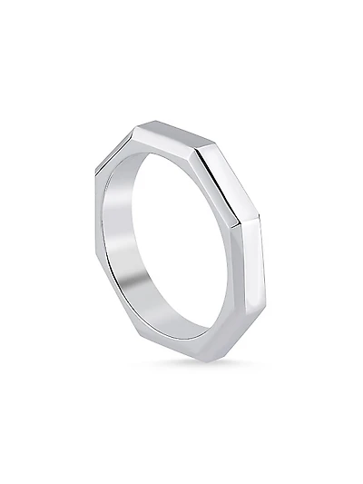 Luminescence 18K White Gold Polished Celestial Ring