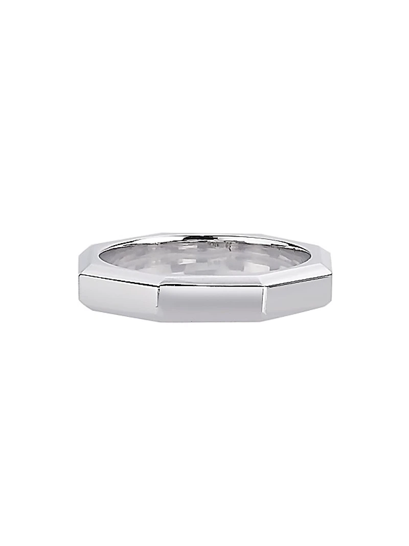 Luminescence 18K White Gold Polished Celestial Ring