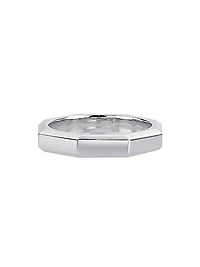 Luminescence 18K White Gold Polished Celestial Ring