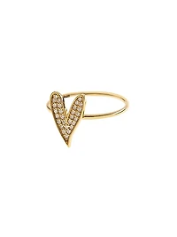 Be Mine 14K Yellow Gold & 0.16 TCW Diamond Heart Ring