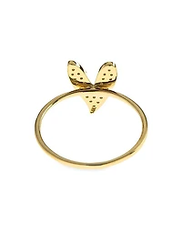 Be Mine 14K Yellow Gold & 0.16 TCW Diamond Heart Ring