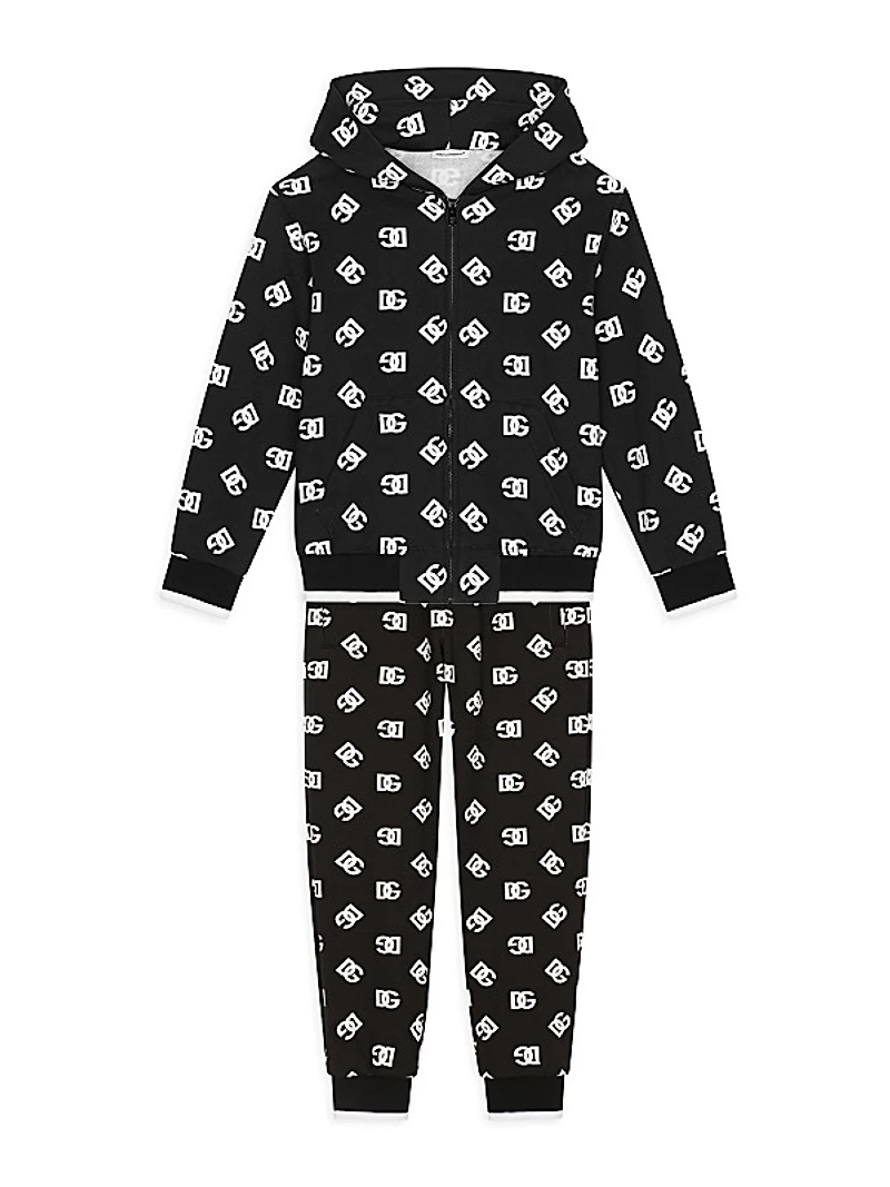 Little Kid's & Kid's Logo Print Joggers