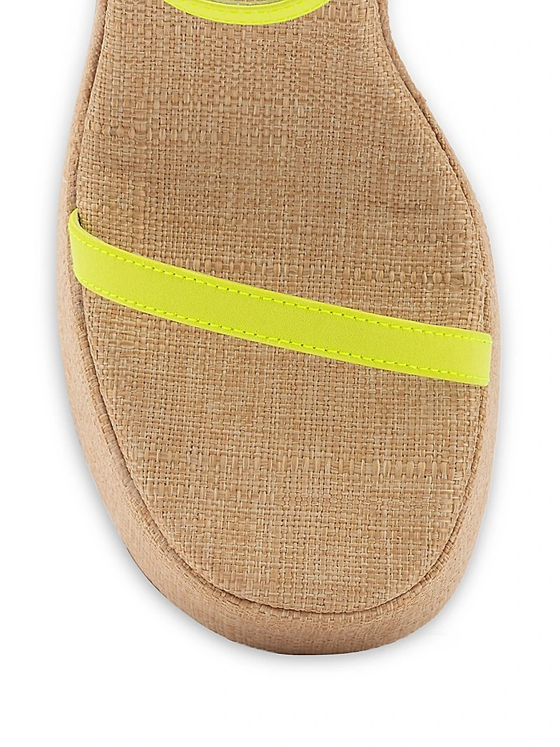 Wanda Satin Platform Sandals