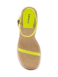 Wanda Satin Platform Sandals