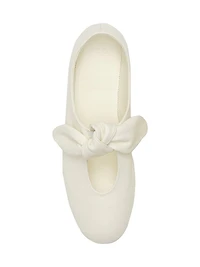 Bow Leather Flats