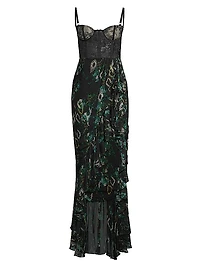 Senorita Ruffle Trim Gown