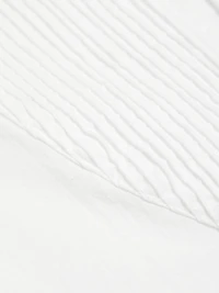 Pleated High-Low Shirt