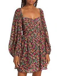 Vivan Puff-Sleeve Minidress