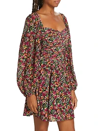 Vivan Puff-Sleeve Minidress