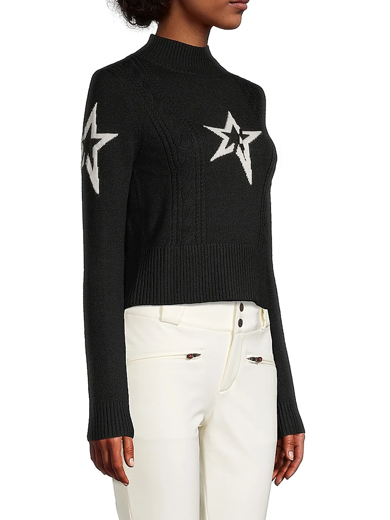 Cable-Knit Wool Sweater