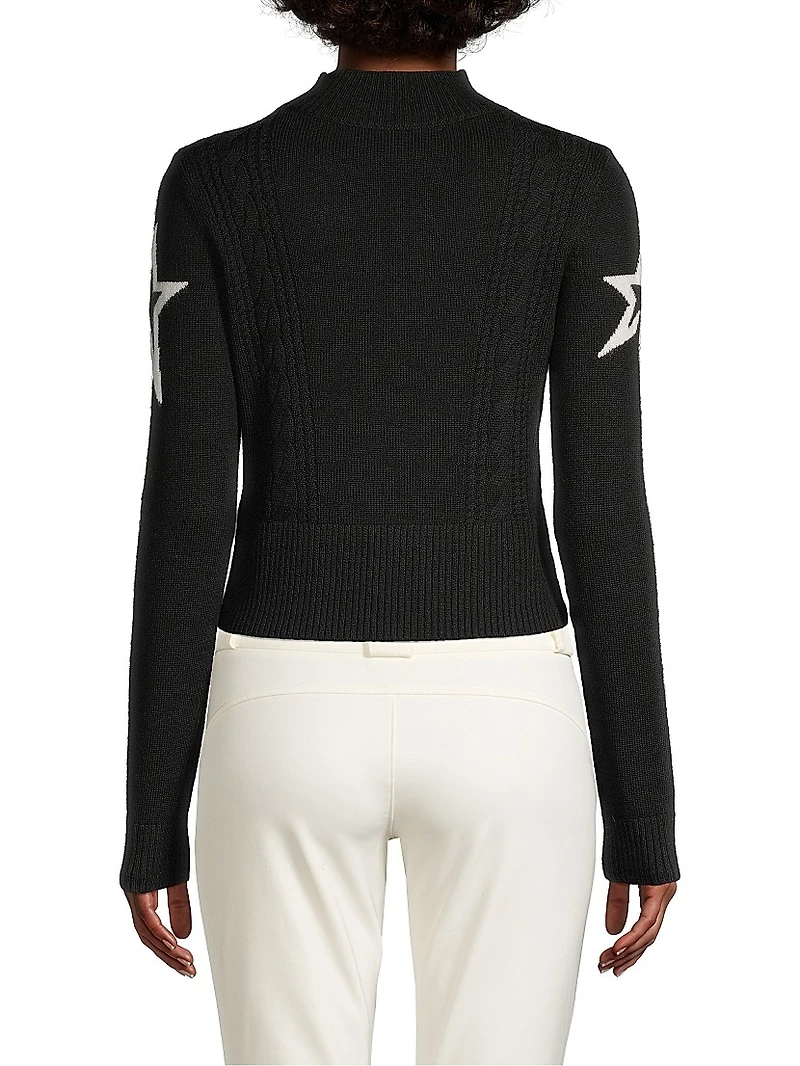 Cable-Knit Wool Sweater