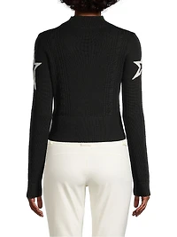 Cable-Knit Wool Sweater