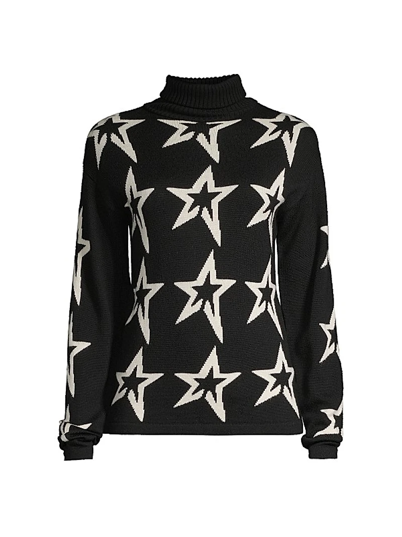 Star Dust Wool Turtleneck Sweater