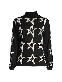 Star Dust Wool Turtleneck Sweater