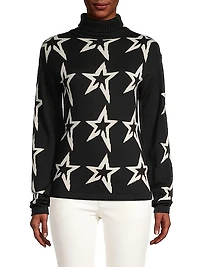 Star Dust Wool Turtleneck Sweater
