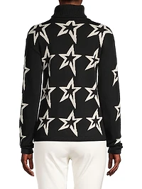 Star Dust Wool Turtleneck Sweater