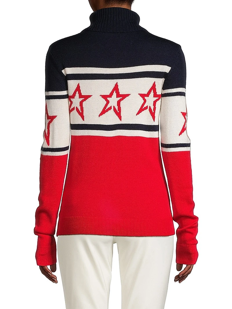 Intarsia Knit Chopper Sweater