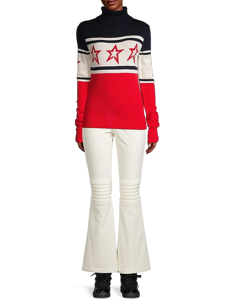 Intarsia Knit Chopper Sweater