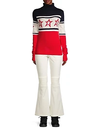 Intarsia Knit Chopper Sweater