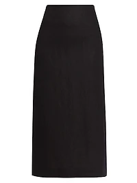 Cala Linen Midi-Skirt