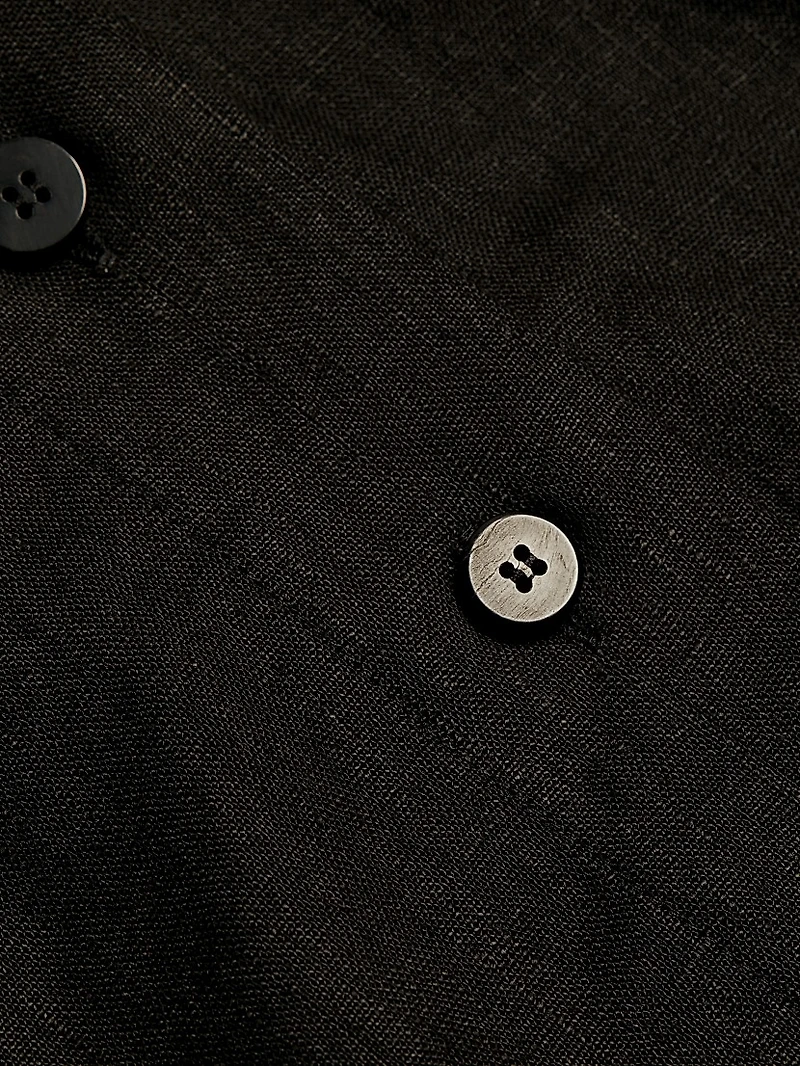 Melanie Linen Cut-Out Minidress