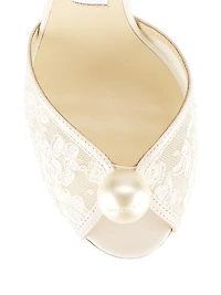 Sacora 85MM Floral Lace Sandals