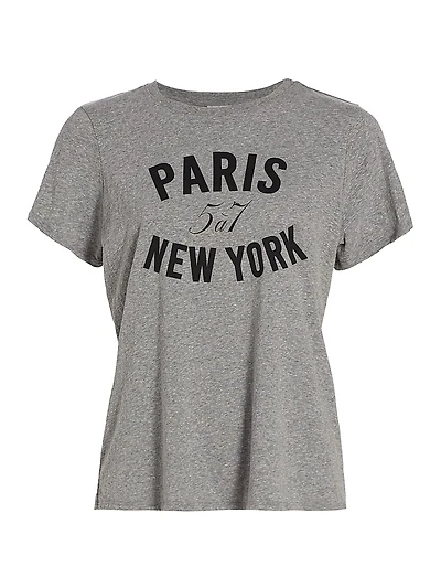 Paris New York Graphic T-Shirt