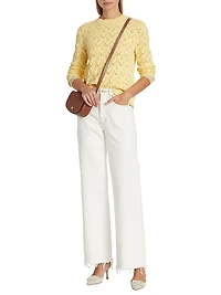 COLLECTION Open-Stitch Sweater