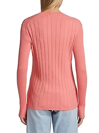 COLLECTION Cotton Long-Sleeve Cardigan