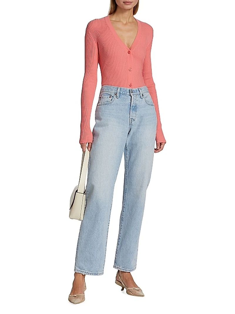 COLLECTION Cotton Long-Sleeve Cardigan