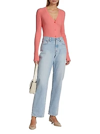 COLLECTION Cotton Long-Sleeve Cardigan